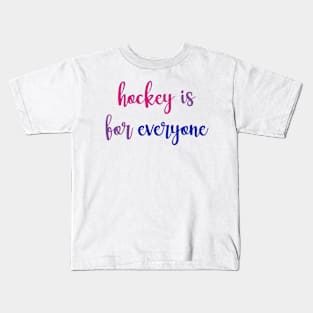 hockey is for everyone - bi flag Kids T-Shirt